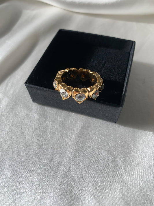 SHINING HEART Ring - Gold