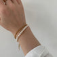 CARA Perlenarmband - Silber